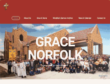Tablet Screenshot of gracelutherannorfolk.com